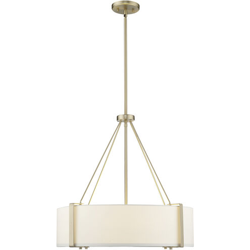 Telfar 3 Light 24 inch Modern Gold/White Indoor Pendant Ceiling Light